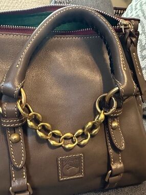 Dooney & Bourke Florentine Satchel in color Elephant - Will Include Chain